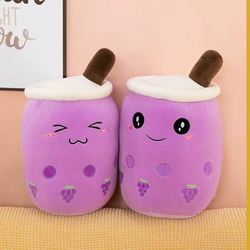 Milk tea cup pillow