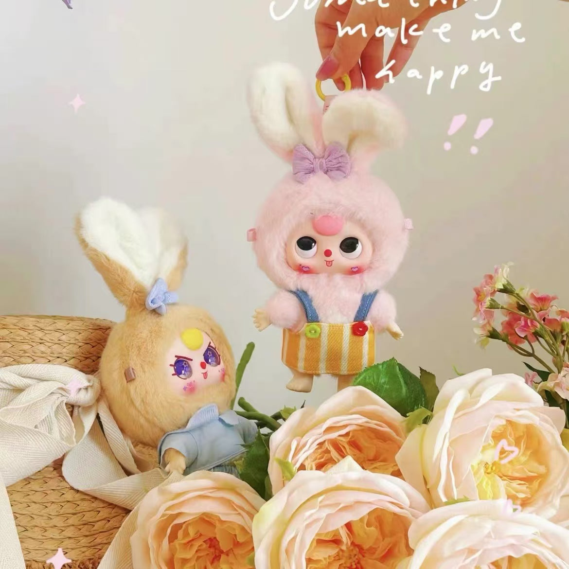 Baby Three Series Macaron Cute Bunny Plush Doll Blind Box