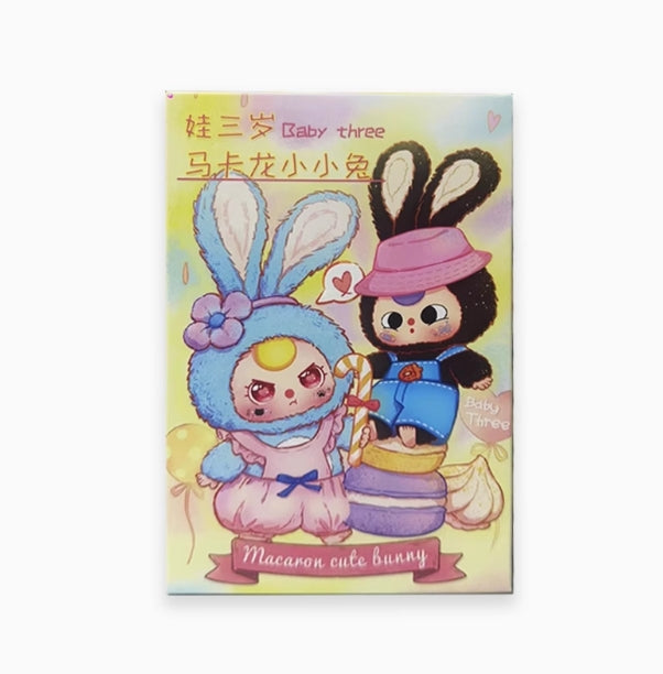 Baby Three Series Macaron Cute Bunny Plush Doll Blind Box