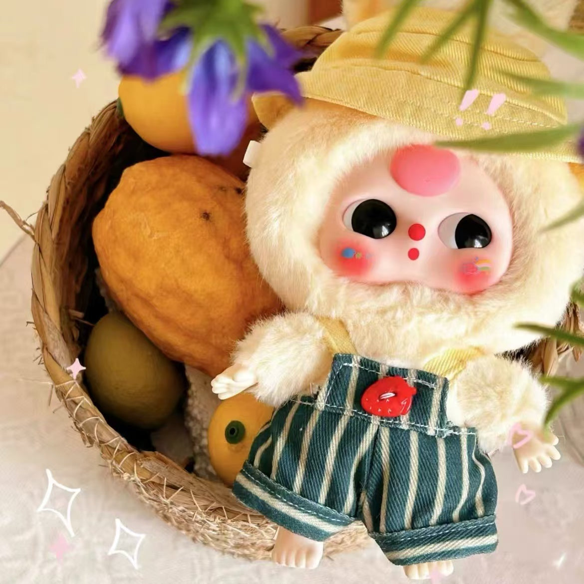 Baby Three Series Macaron Cute Bunny Plush Doll Blind Box