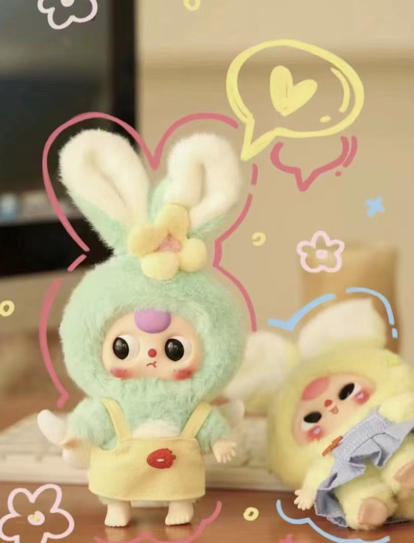 Baby Three Series Macaron Cute Bunny Plush Doll Blind Box